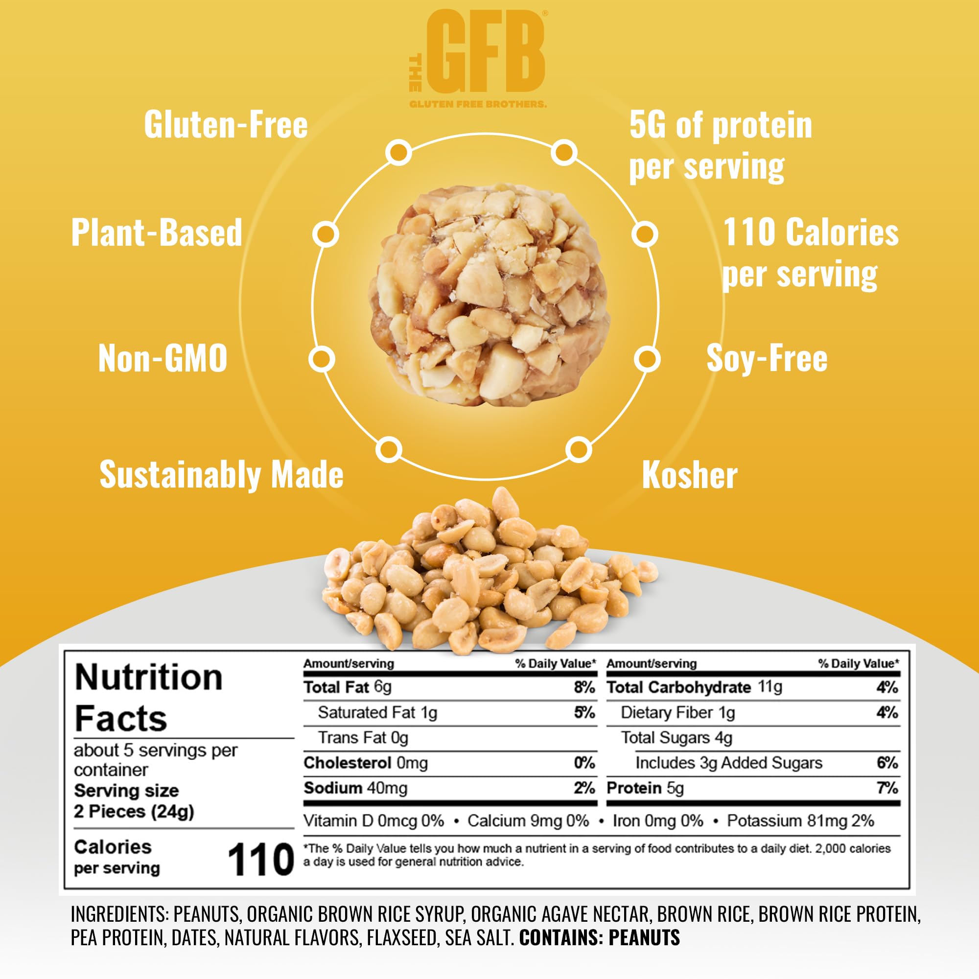 The GFB Variety Pack Protein Bites - Gluten Free, Plant Based, Non GMO, Sustainably Made – Ridiculously Tasty, Healthy, Vegan, Protein Energy Balls, 4 oz (6 Count)