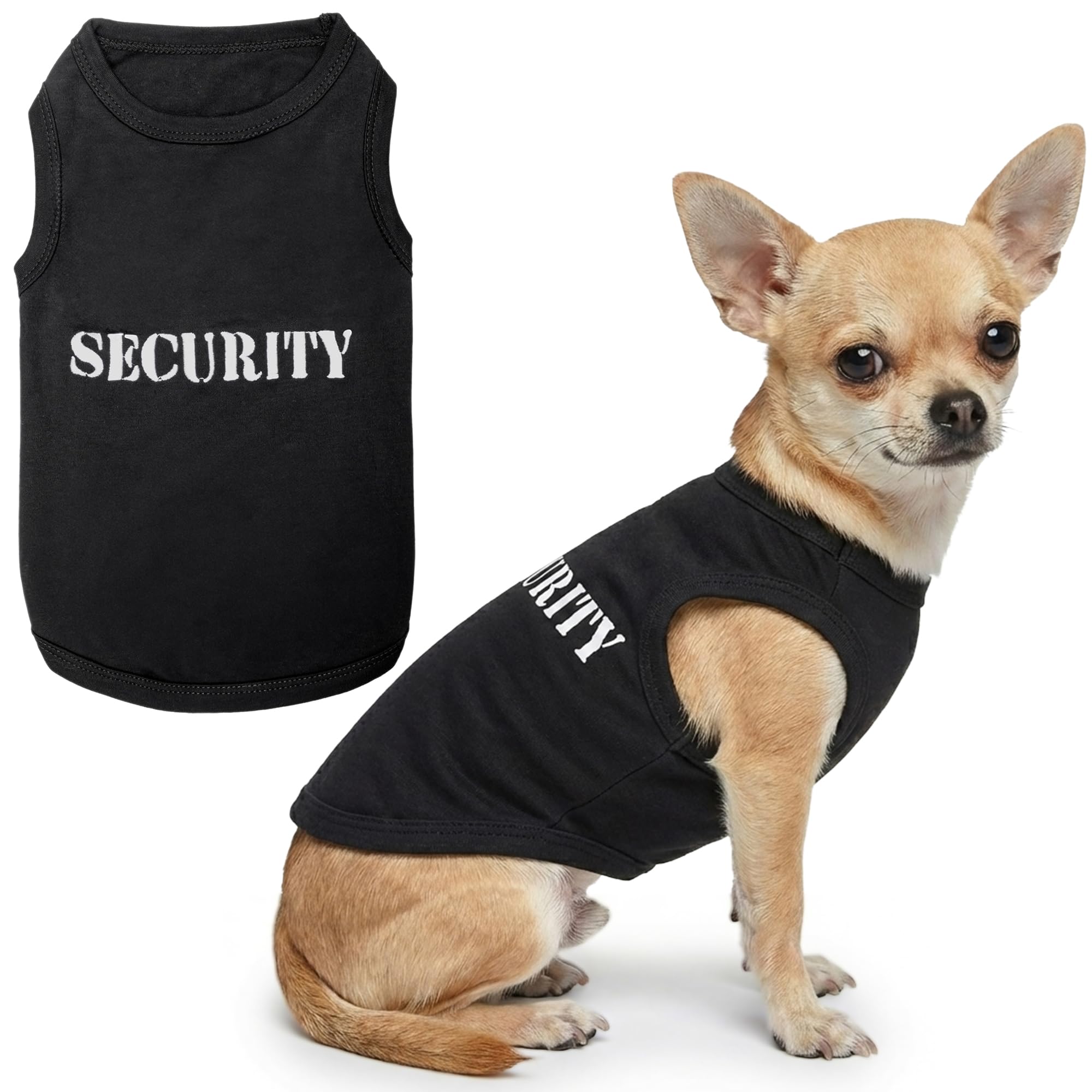 Parisian Pet Dog Cat Security Tee Embroidered T-Shirt, Small