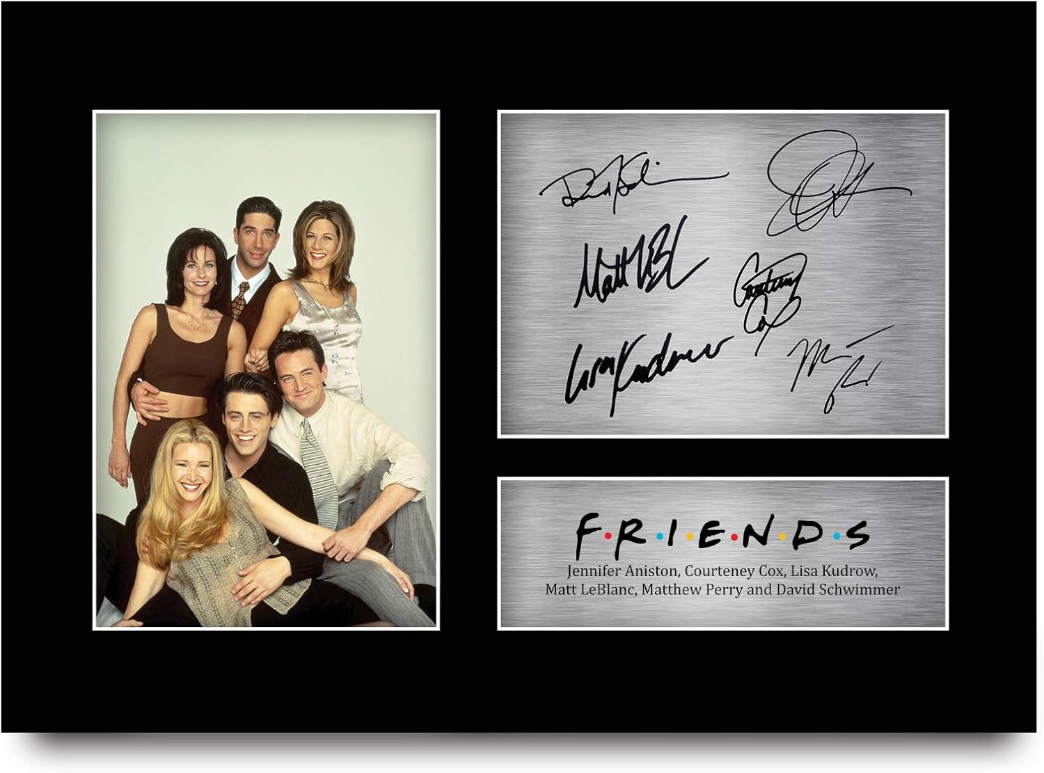 HWC Trading Friends Gifts A4 Signed Printed Autograph Print Photo Joey Chandler Ross Phoebe Rachel Monica Picture Display