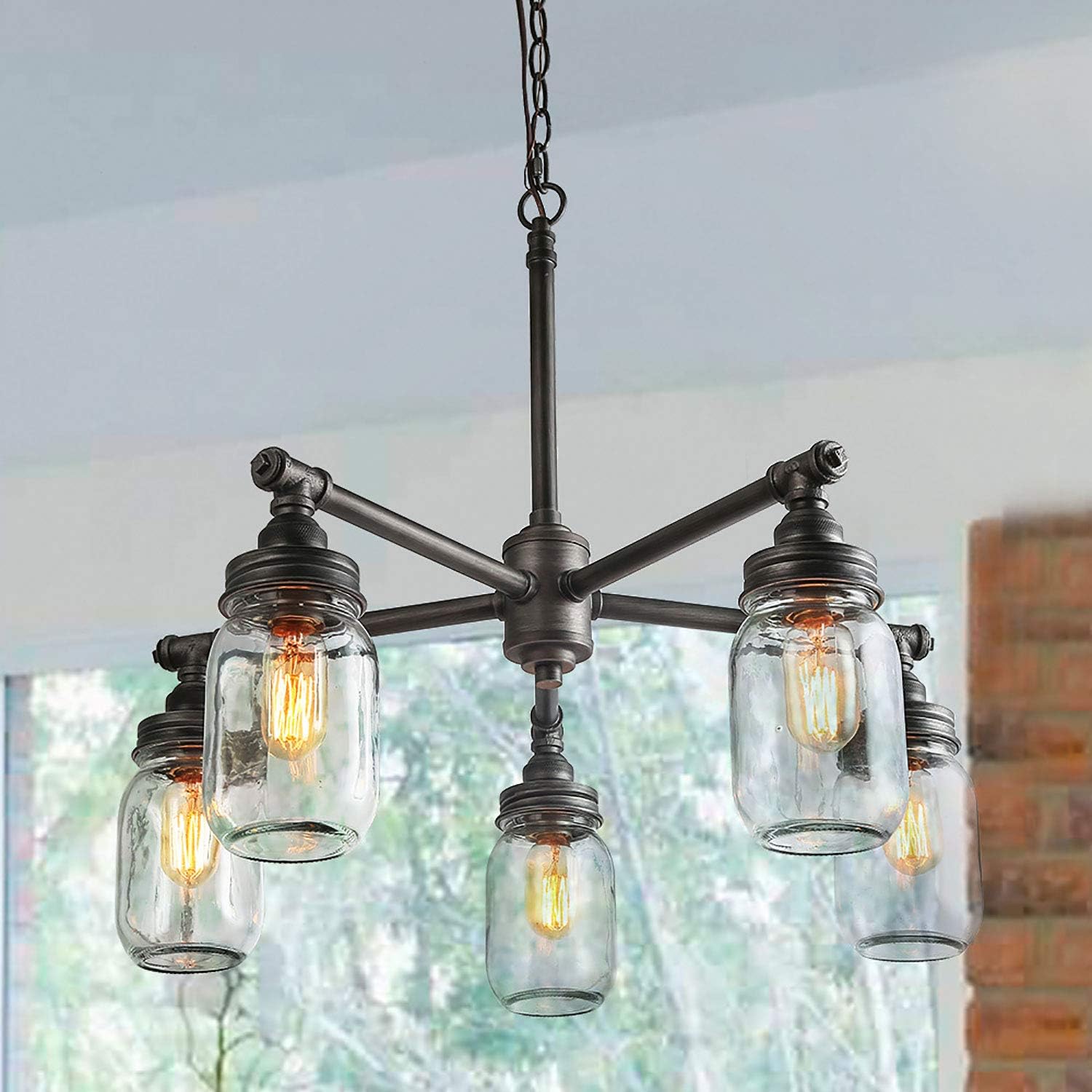 mason jar dining room light