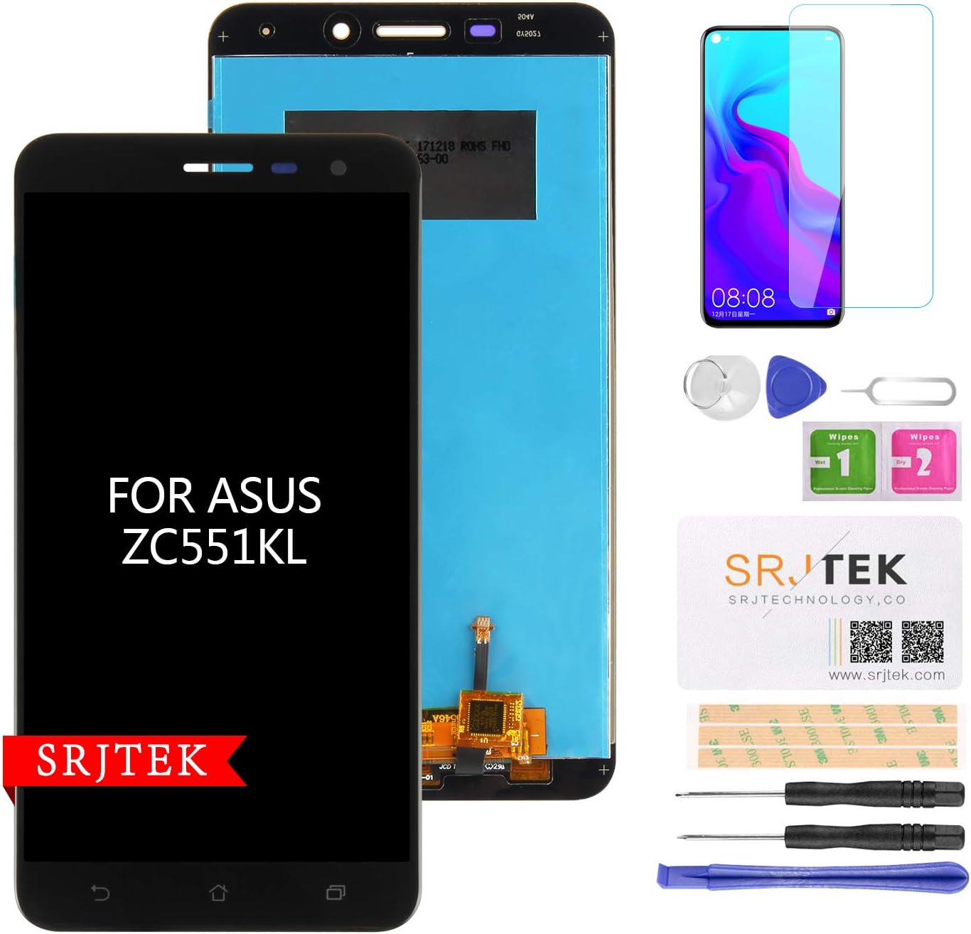 Amazon Com Srjtek For Asus Zenfone 3 Laser Zc551kl Screen Replacement Lcd Display Touch Digitizer Glass Panel Assembly Black