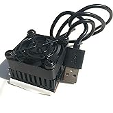 Easycargo USB Fan Heatsink Peltier Module Kit, 40mm USB Fan Heatsink Thermoelectric Peltier Cooler Kit (10W 5V 2A)