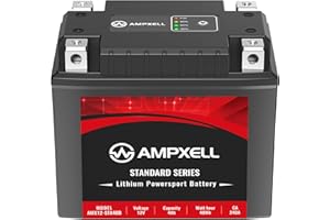 AMPXELL Lithium Motorcycle Battery YTX14AH-BS BTX14AH-BS,UB14-A2, YB14-B2, 12.8V 240A Replacement Powersport Motorcycle, ATV, UTV, Moped, 4 Wheeler and Generator Battery etc.