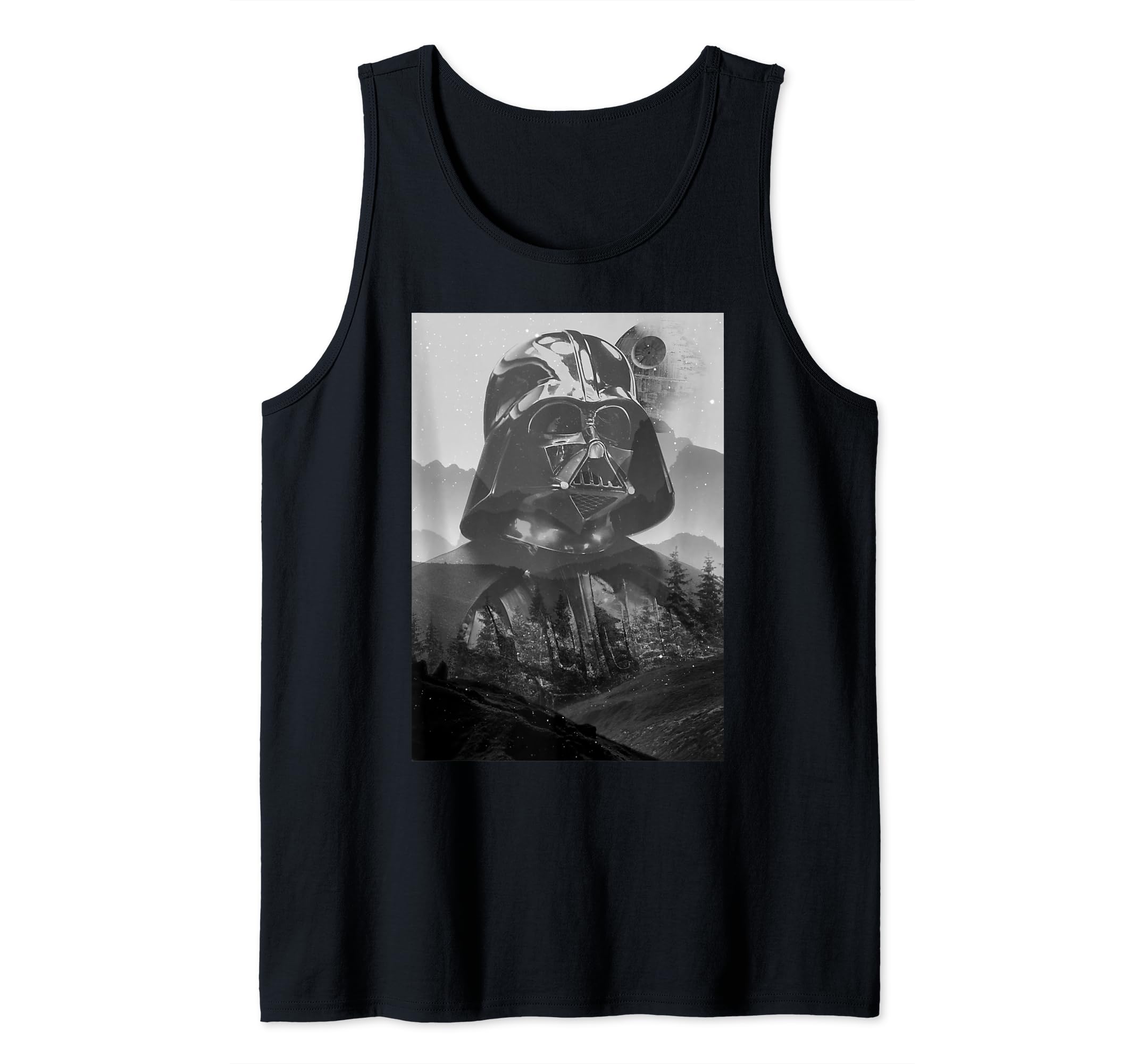 Star Wars Darth Vader Endor Station Super Imposed Tank Top