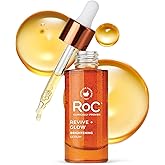 RoC Multi Correxion Revive + Glow 10% Active Vitamin C Serum for Face, Daily Anti-Aging Wrinkle and Skin Tone Skin Care Treatment, Brightening Serum , 1 Fluid Ounce (Packaging May Vary)