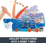 Hot Wheels City Ultimate Hauler T-Rex Transporter Stomping Dino Set view 4