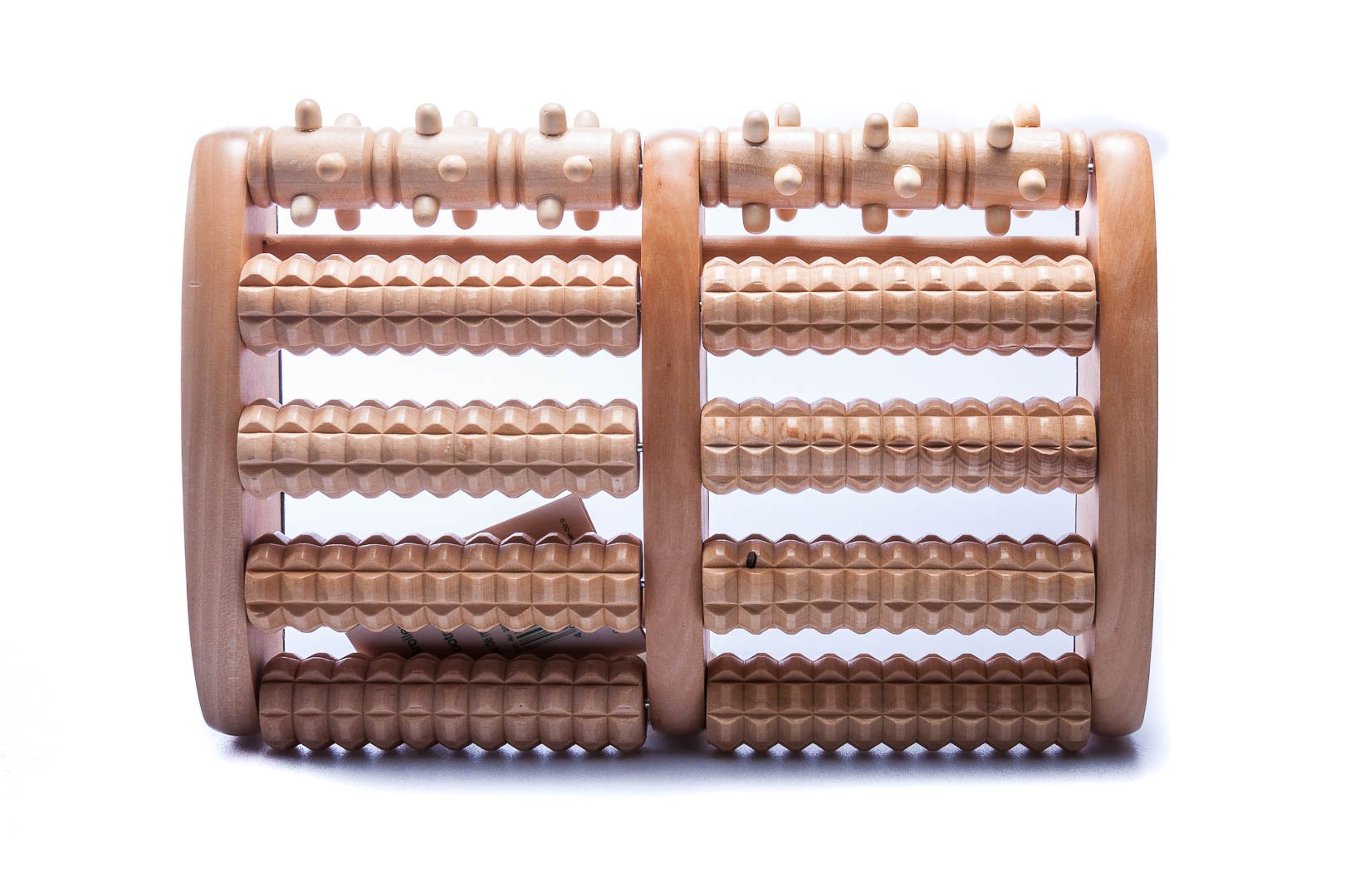 Croll & Denecke Foot Massage Roller, Made from Wood - 2 x 5 Rolls