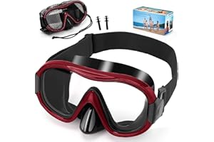 IGYM Diving Mask , Professional Anti-Fog Snorkel Goggles, Anti-Leak Swim Mask with Soft Adjustable Strap & Mesh Bag, Earplug