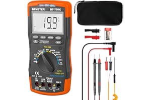 BTMETER BT-770K Auto Ranging Automotive Multimeter for Dwell Angle Pulse Width Tach Temperature Duty Cycle Voltage Current Resistance Test