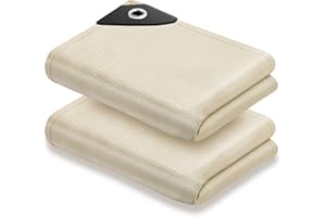 SECUCAPTAIN Welding Blanket Fire Resistant Large - 2 Pack 4x6ft Fiberglass Flame Retardant Fabric 1022 °F High Temp Heat Shield Blankets Insulation Mat for Soldering, Grill, Industrial, Smoker, Camping
