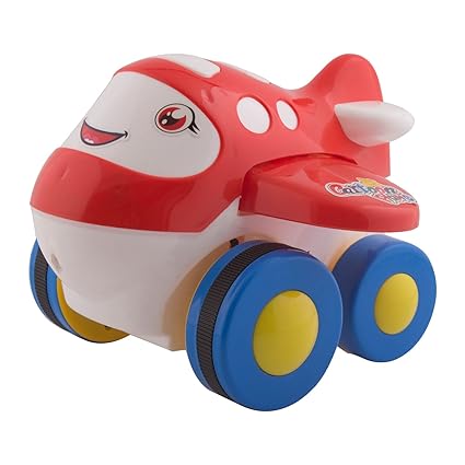 IndiPlay Toys Airplane - BPA Free, Phthalates Free, Red Aero Plane for Improving Aeronautical Knowledge of Children. Toys and Games