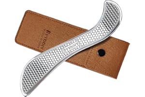 BYYDDIY Anti-Skid Stainless Steel Gua Sha Muscle Scraper Tool,Scar Tissue Tool,Physical Therapy Tools,Muscle Scraping Tool,Guasha Massage Scraper,IASTM Tools,Soft Tissue Massage Tool (S2)