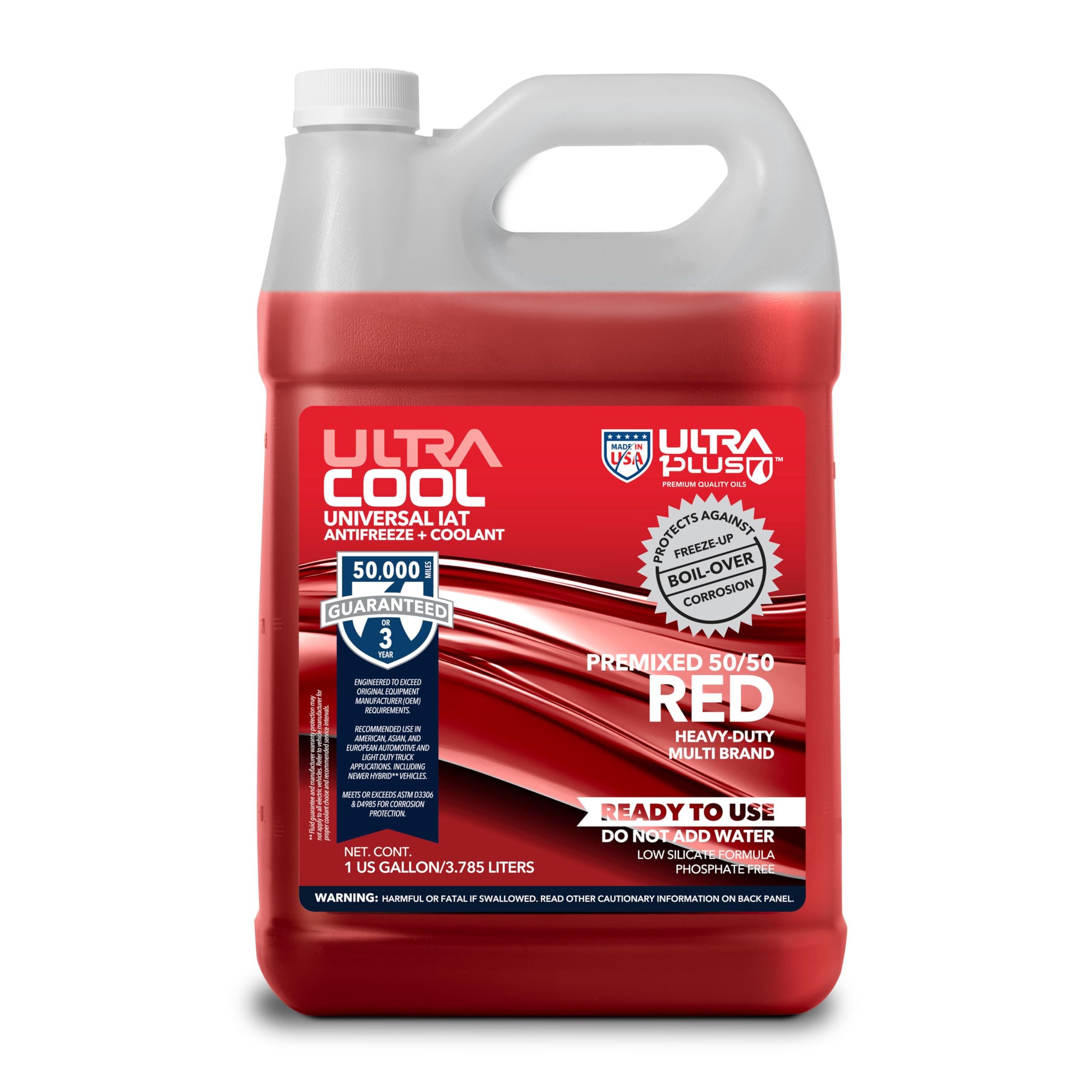 Photo 1 of Ultra1Plus Antifreeze Coolant - UltraCool Universal PREMIXED 50/50 - Ready to Use Engine Coolant - Gallon