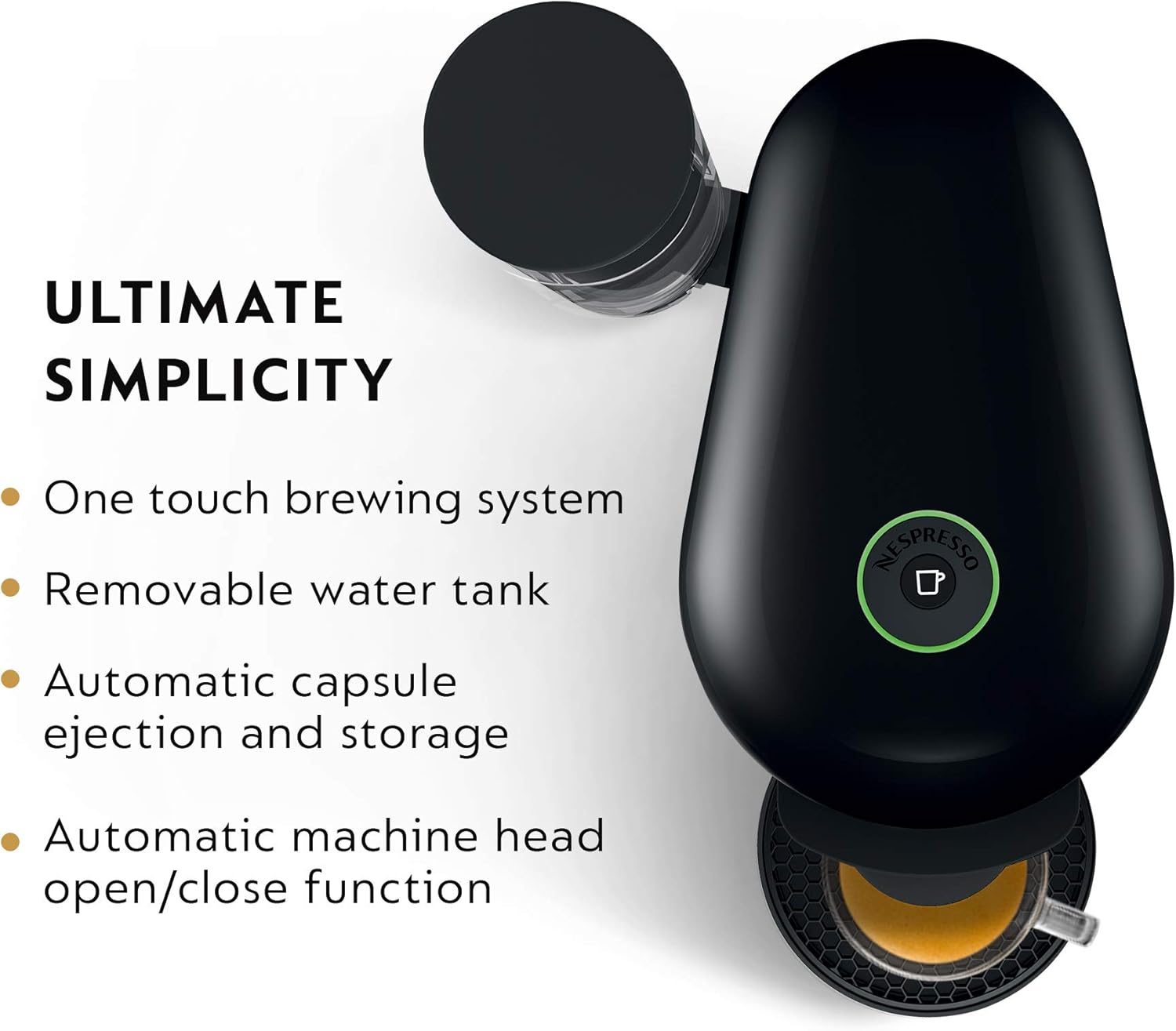 Nespresso VertuoPlus Coffee and Espresso Maker by Breville with Aeroccino, Ink Black AND BEST SELLING COFFEES INCLUDED: Kitchen & Dining