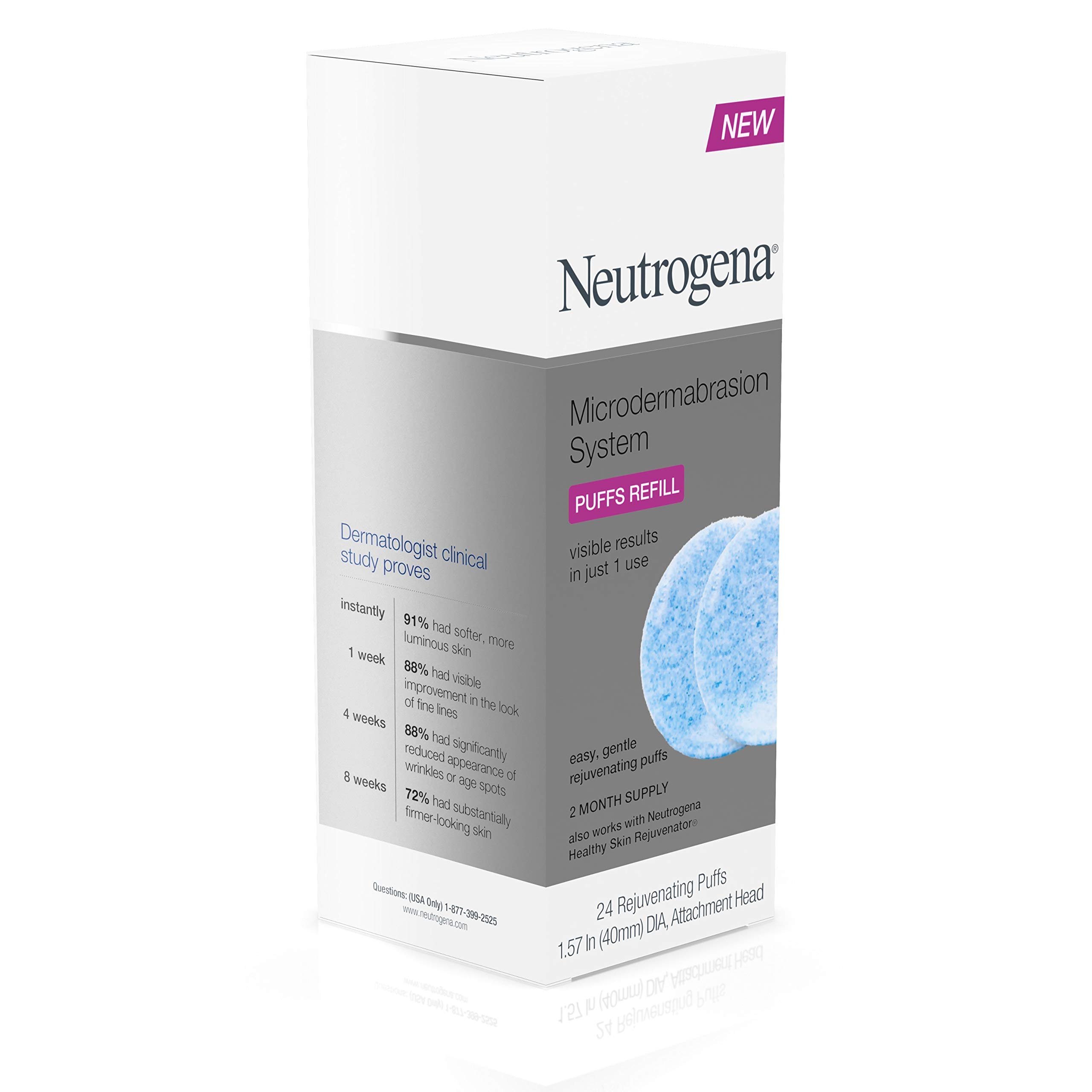 Neutrogena Microdermabrasion System Puff Refills, Exfoliator face scrub