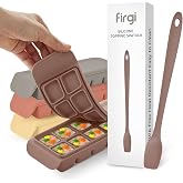 Baby Food Meal Prep Set with Silicone Topping Spatula, 4 Pack 12-Cavity Platinum Silicone Freezer Trays with Lids, 0.5 oz Portions, Made in Korea