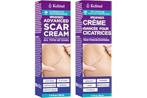Scar Cream Silicone Gel for Scars: Improve Scar Appearance for New Old Scars from Surgical Marks - Stretch Mark - C Section -