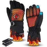 Torlaist Heated Gloves for Men Women, Rechargeable Battery Heated Gloves with Touchscreen for Hunting Camping Skiing (Large)