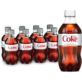 Diet Coke Diet Soda, 12 fl oz Bottles, 8 Pack - Cola Soft Drink | No sugar, no calories, 46 mg caffeine per bottle