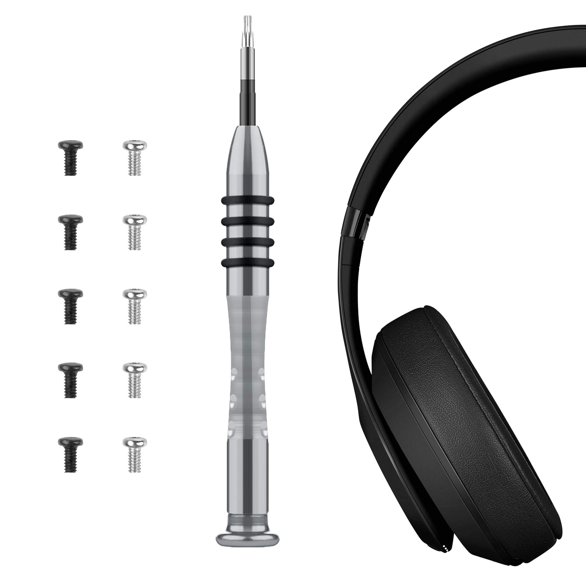 Geekria Screws & Tool Kit for Beats Studio 3.0 & 2.0 - Headband Fix Parts (Screws 10 Pcs, Screwdriver 1Pcs)