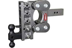 GEN-Y HITCH GEN-Y GH-1125 The BOSS Torsion-Flex Adjustable 7.5" Drop Hitch with GH-051 Dual-Ball, GH-032 Pintle Lock for 2.5" Receiver - 16,000 LB Towing Capacity - 1,700 LB Tongue Weight