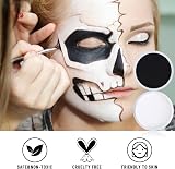 BOBISUKA Halloween SFX Makeup Black White Face Body Paint 70g Each view 2