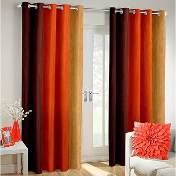 Buy Indian Online Mall Polyester Printed Eyelet Living Room Door