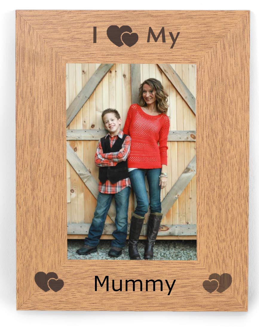 I Heart My Mummy Love 6x4 Portrait Picture Photo Frame Photoframe Gifts From Son Daughter Kids Birthday