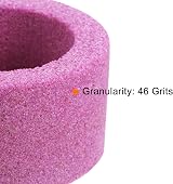 sourcing map 3 Inch 46 Grit Aluminum Oxide Grinding Wheel for Hardened Steel Red view 4