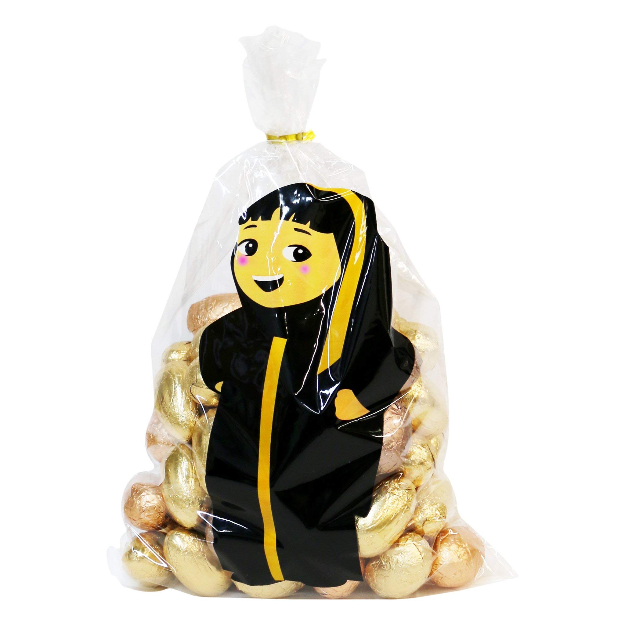 Eid Mubarak Ramadan Kids Gift Party Favour Bags - Clear Girl Muslim Muslimah x10