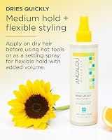 Andalou Naturals Sunflower Citrus Medium Hold Hair Spray 242ml Flexible Style view 4
