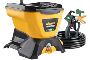 Wagner Spraytech 2435698 Control Pro 130 Paint Sprayer with T2 Gun, High Efficiency Airless Sprayer with Low Overspray, Yellow