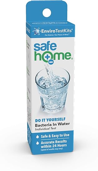 Safe Home Diy Bacteria In Drinking Water Test Kit Detects 50 Different Species Of Coliform Bacteria As Fast As 24 Hours Single Pack Amazon Com