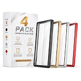 Livresse PSA Slab Protector 4 Pack, Tempered Glass Magnetic Display Case Compatible with PSA 35PT Slabs, UV Resistant Aluminum Graded Card Holder, Shockproof Slab Guard with Gift Box