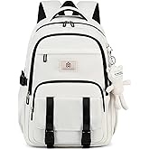 Hidds College Backpack Laptop Backpacks 15.6 Inch for Men Women Elementary Middle High School Book Bag For Teens Girls Boys Student Anti Theft Travel Daypack Large Bookbags-Beige