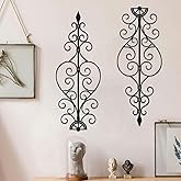 ruelen Metal Scroll Wall Decor Small Traditional Scroll Wall Art33.4