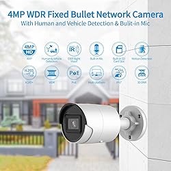 4MP Bullet PoE IP Camera - Starlight 0.005