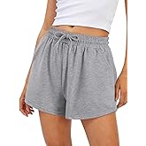 Sofia's Choice Womens Shorts Drawstring Elastic Waist Casual Summer Workout Running Gym Shorts