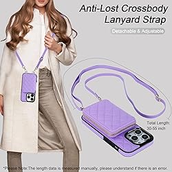 Bocasal Crossbody Wallet Case for iPhone 14