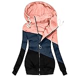 F_Gotal Women's Turtleneck Hooded Fashion Solid