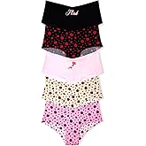 Victoria's Secret PINK Women's No Show Cheeky Underwear, Panties for Women (XS-XL)