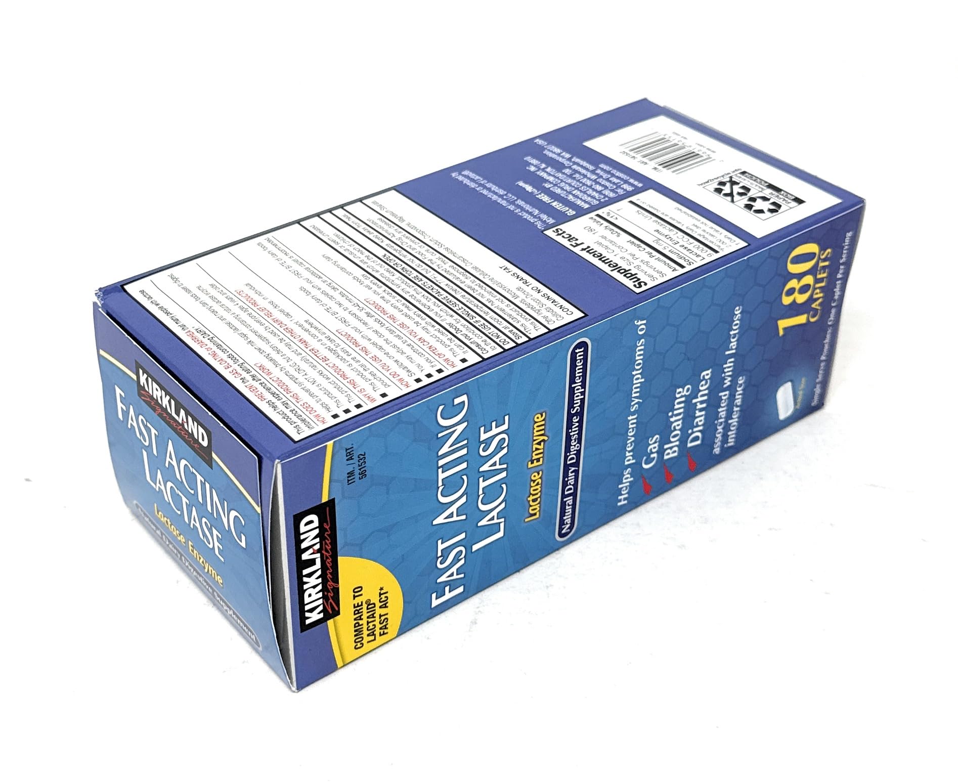 Kirkland Signature Fast Acting Lactase - 180 Caplets