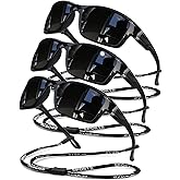 SQOQS Polarized Sunglasses for Men Women Sports Goggles Lightweight Frame Cycling Running Fishing Driving UV400 Protection