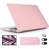 Lepeoac for MacBook Pro 16 inch Case 2021 2022 2023 2024 Release A3186 A3403 M4 A2991 M3 A2780 M2 A2485 M1 Pro/Max, Hard Shell Case with Screen Protector & Keyboard Cover, Aby Pink