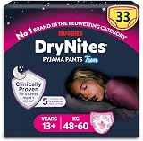 HUGGIES DryNites Pyjama Pants Girls 13+ Disney Frozen 48-60kg 33 ea