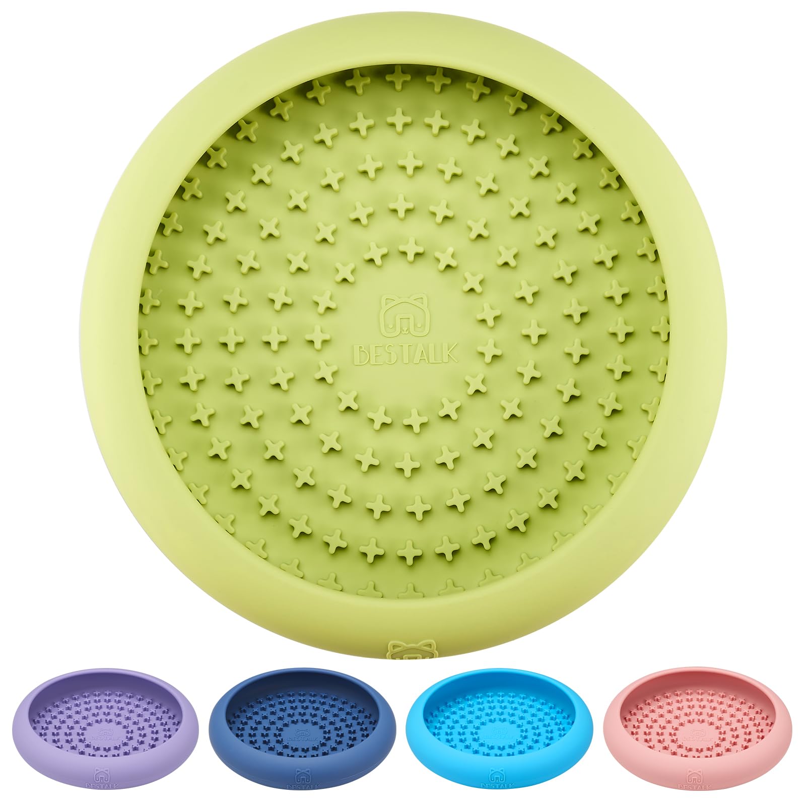 Photo 1 of Dog Lick Bowl, Bestalk Anxiety Relief Slow Feeder Dog Lick Mat Treat Dispenser, Non-Slip Licking Bowl Enrichment Toys, BPA Free Silicone, Dishwasher Safe