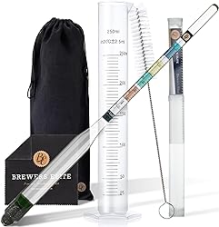 Brewer's Elite Hydrometer & Plastic Test Jar - for