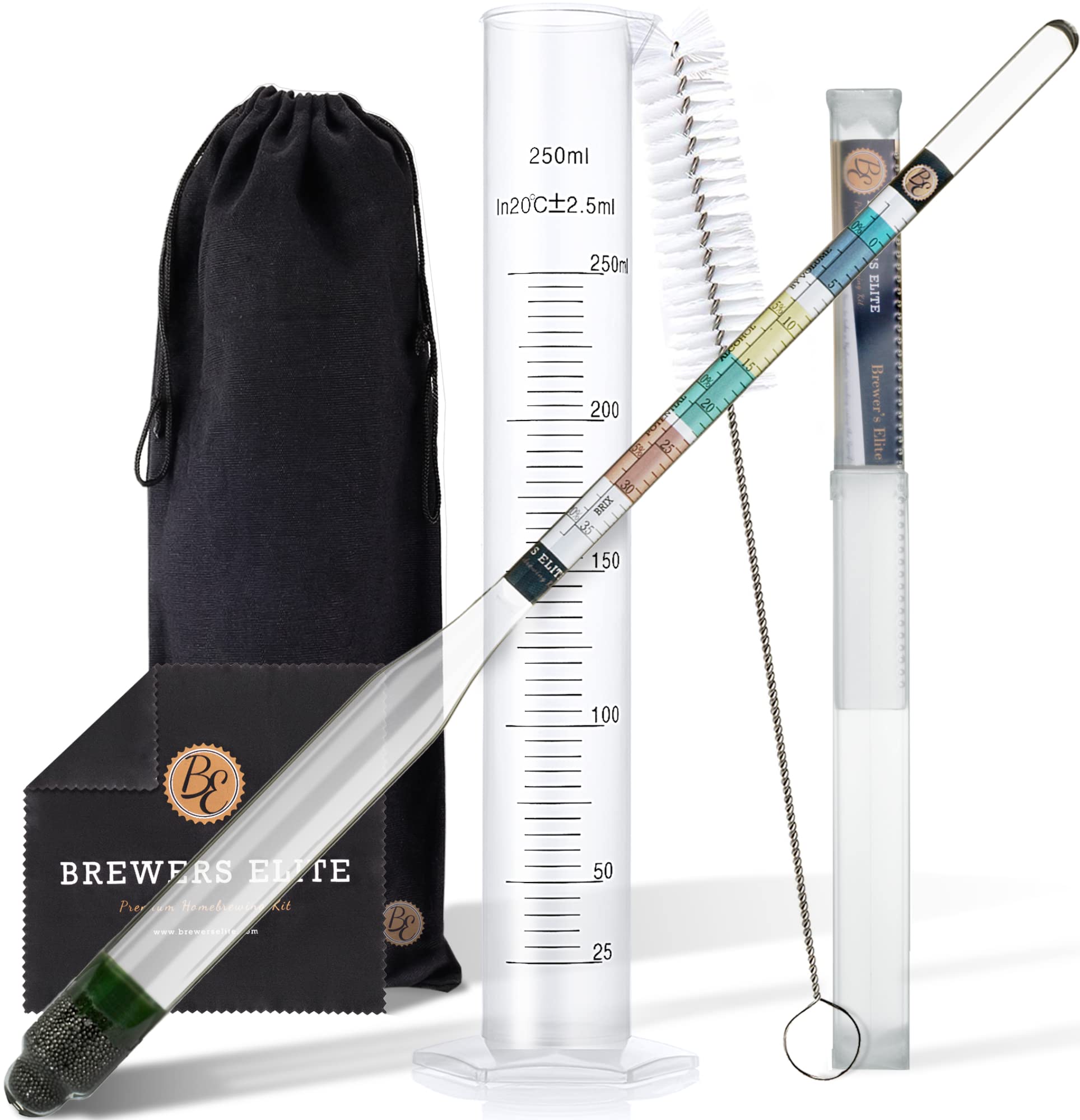 Brewer's Elite Hydrometer & Plastic Test Jar - for