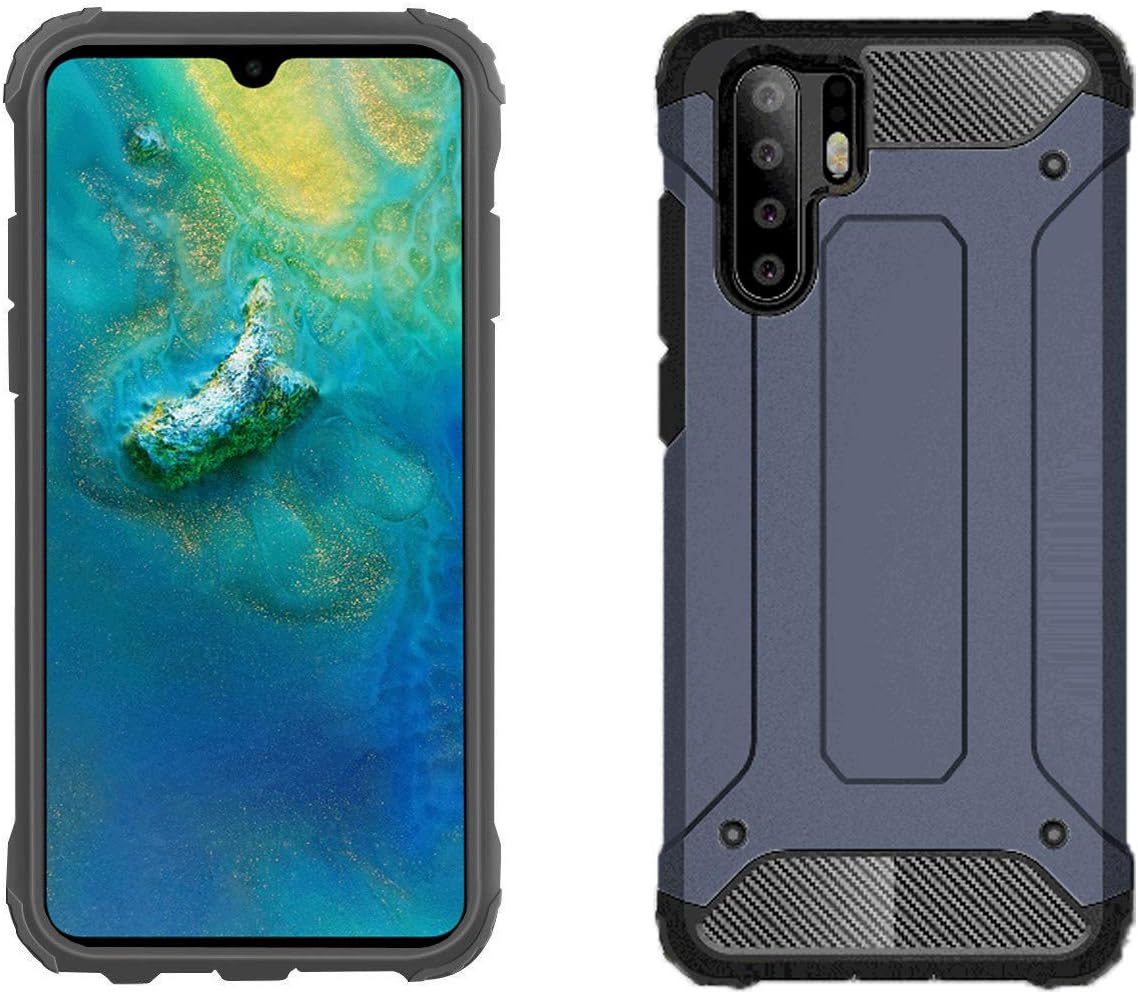 iPro Accessories P30 Pro Case, P30 Pro Armor Case, [Survivor] [Dual Layer] [Shockproof] [Hard Back] Military-Duty Case - Impact Resistant Hybrid Heavy Duty [armor case] Cover (BLUE)