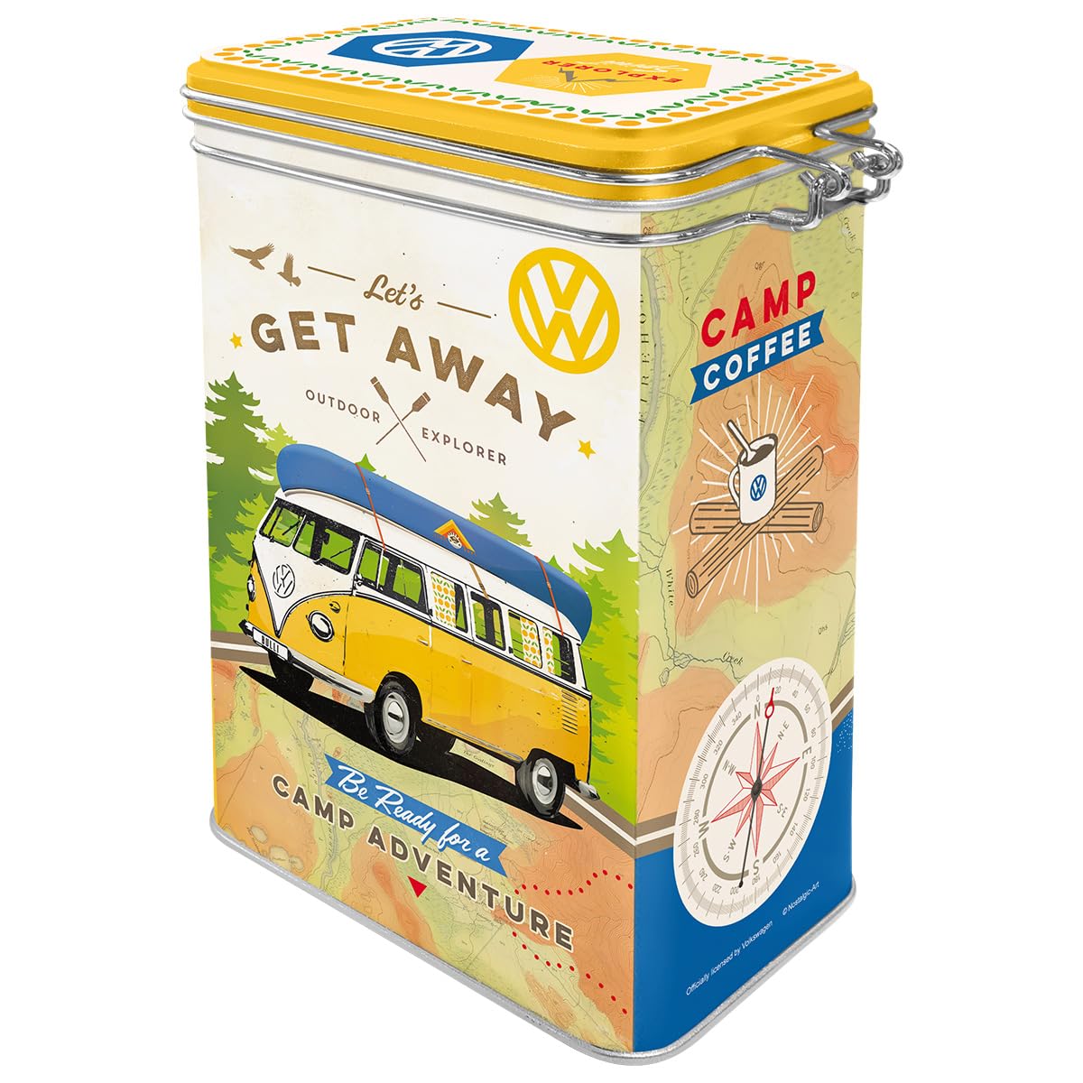 Nostalgic-Art 31102 Volkswagen VW Bus - Let’s get away!Storgage Tin